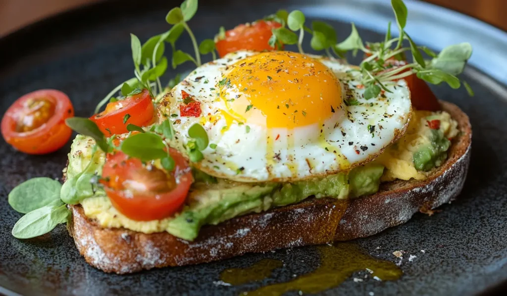 avocado toast with egg