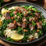 Lebanese Lamb Lentils Rice Spinach Recipe