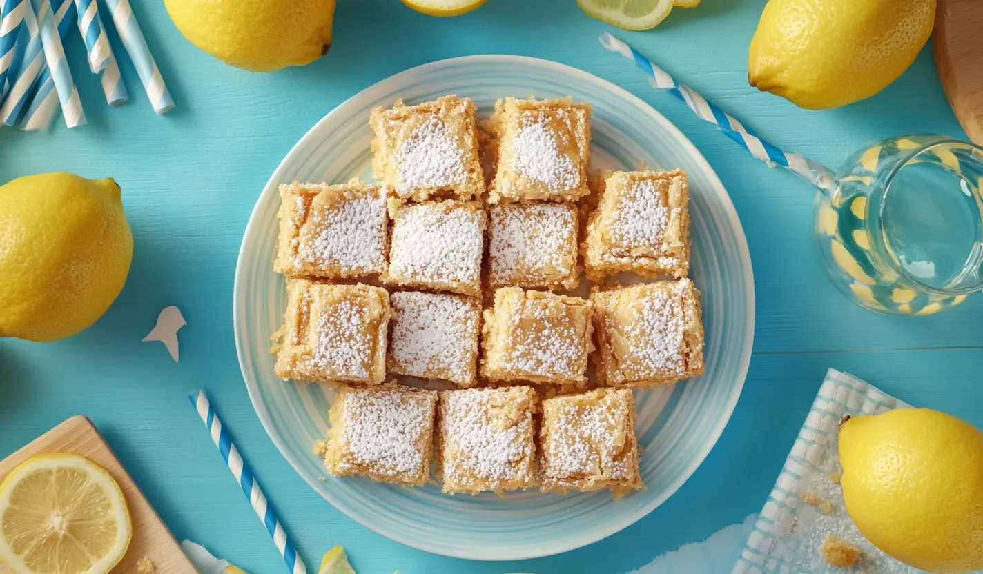 lemon bars with cake mix